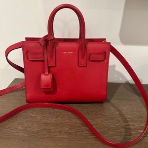 Saint Laurent Sac De Jour Nano Smooth Leather Tote
